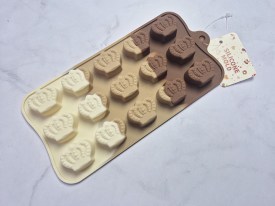 Molde silicona tricolor bombones coronas